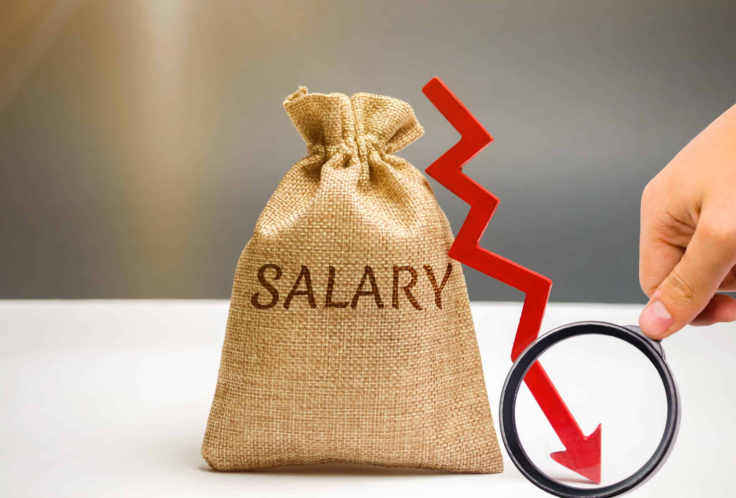 Salaries in HR drop
