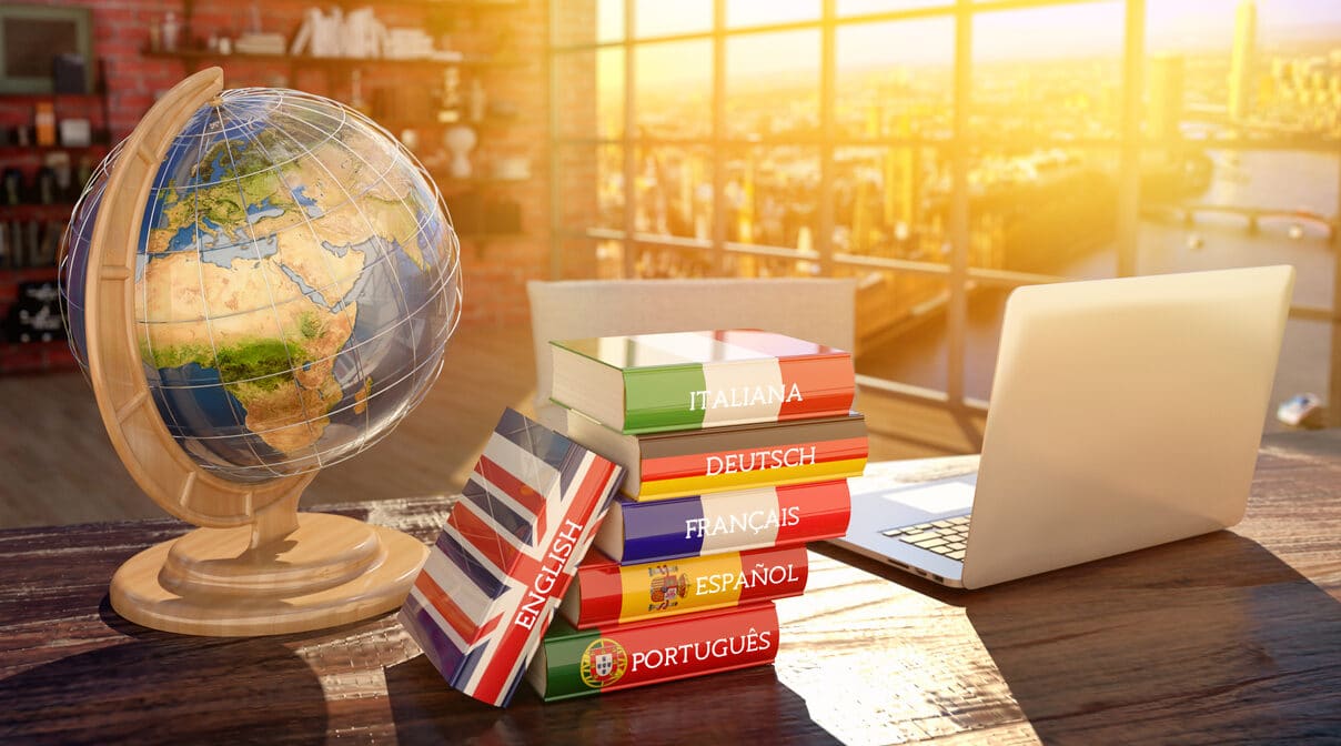 Language training for Business, English lessons.