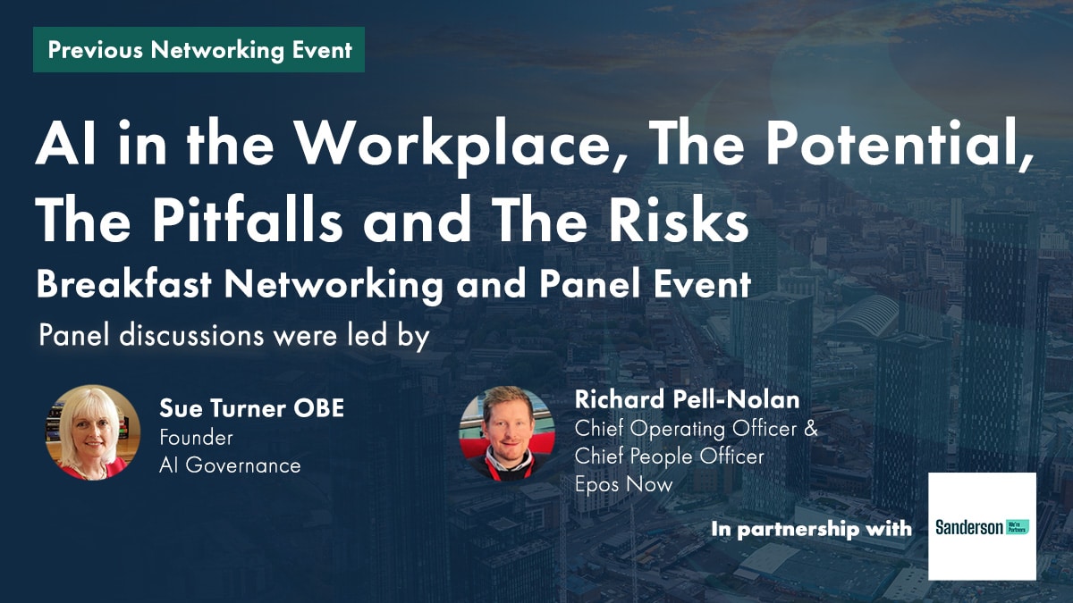 AI in the workplace breakfast meeting