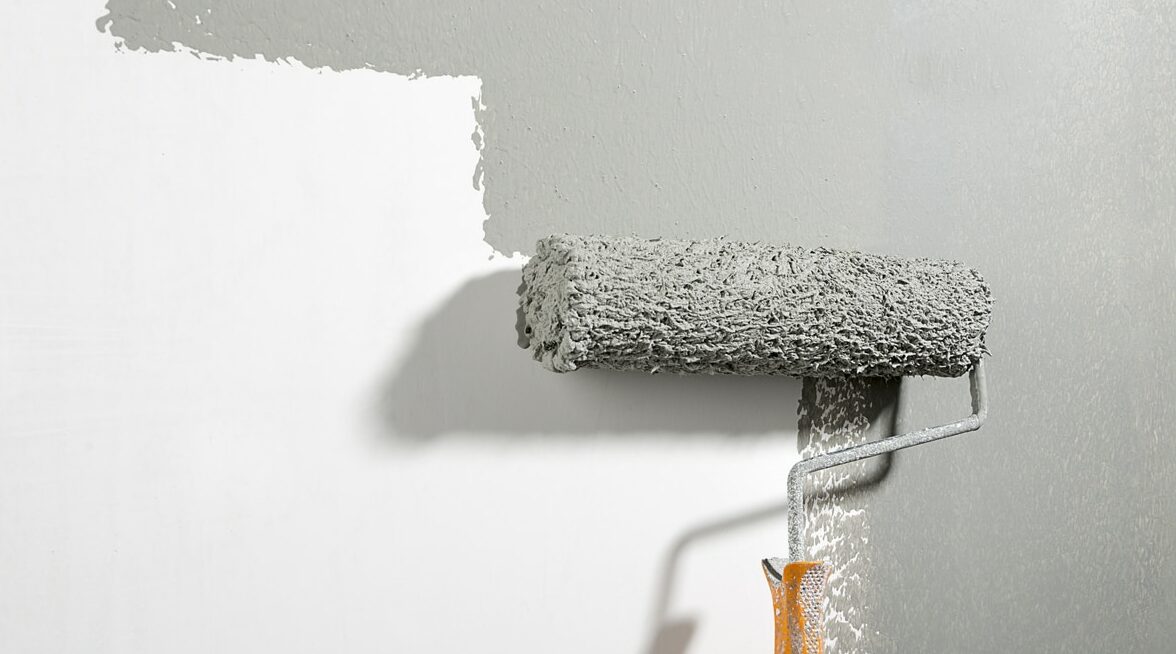 painting wall close up