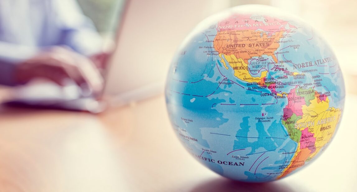 Global business and communications, the international workforce.