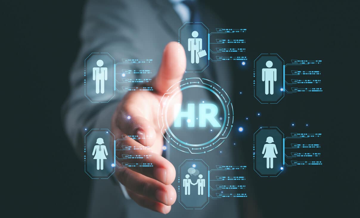 welcome, hands and handshake closeup by hr man in office for interview, business meeting or recruitment, hr management, data exchanges development and customer service , crm, human resource, hrm.