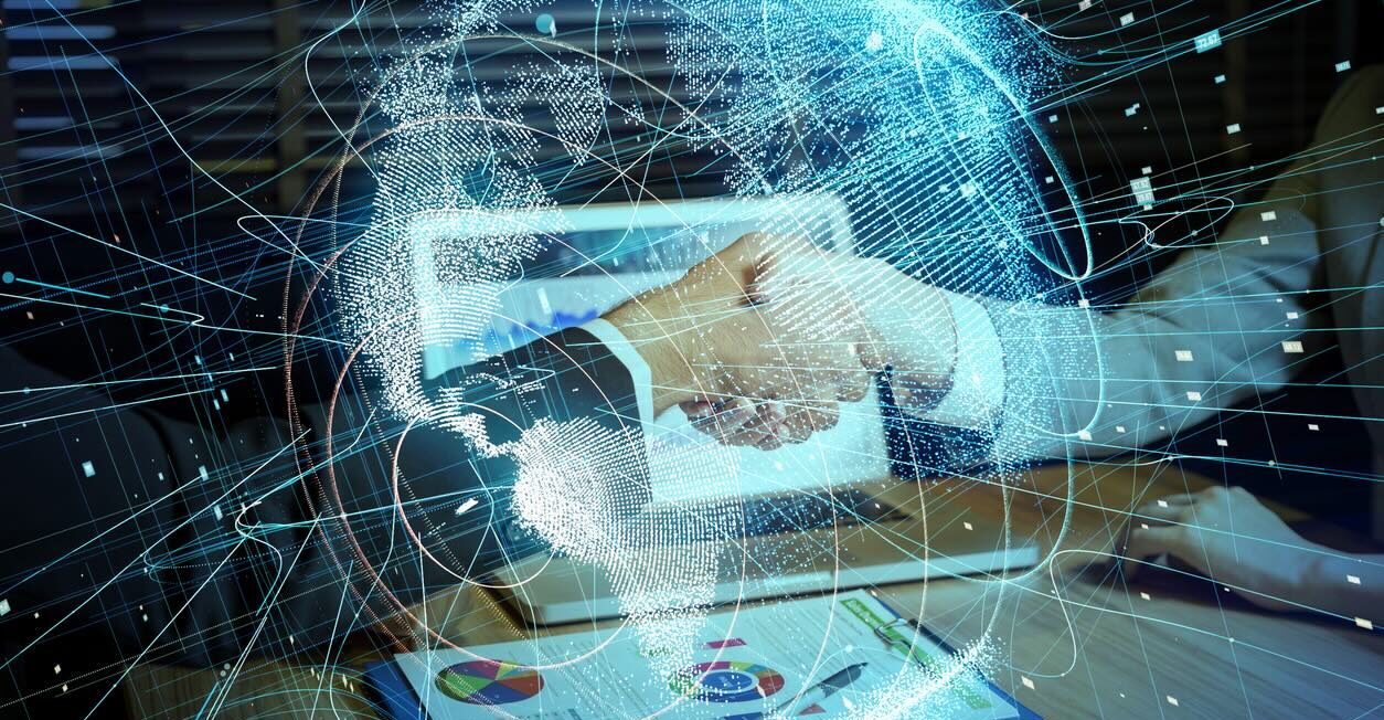 global network concept.